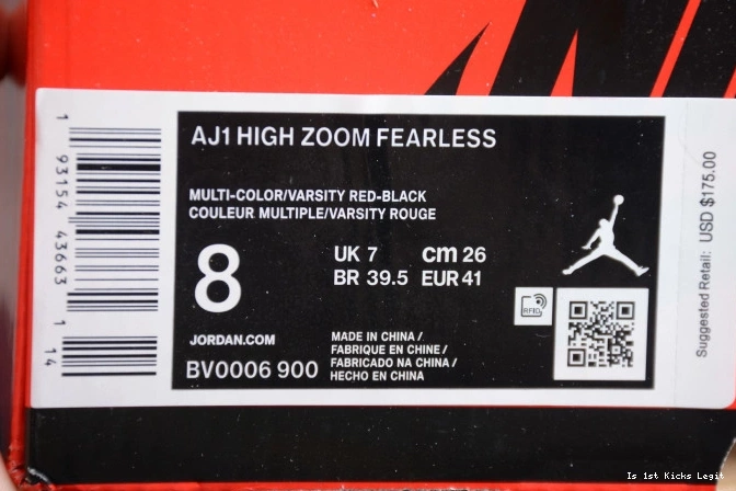 1 Zoom Jordan BV0006-900 Fearless Retro Air High 0723